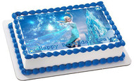 Frozen Elsa Edible Birthday Cake Topper OR Cupcake Topper, Decor