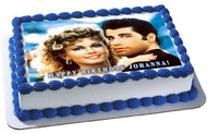 Grease Edible Birthday Cake Topper OR Cupcake Topper, Decor
