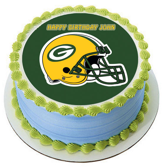 Greenbay Packers Edible Birthday Cake Topper
