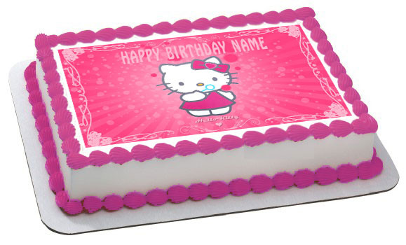 Hello Kitty Character 1 Edible Birthday Cake Topper