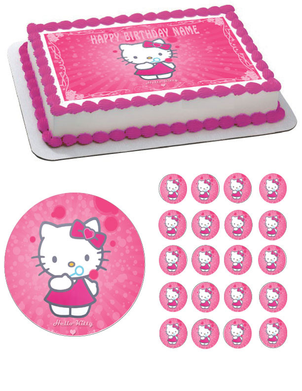 Hello Kitty Character 1 Edible Birthday Cake Topper