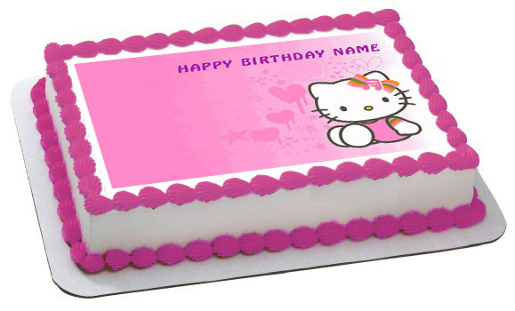 Hello Kitty Character 3 Edible Birthday Cake Topper