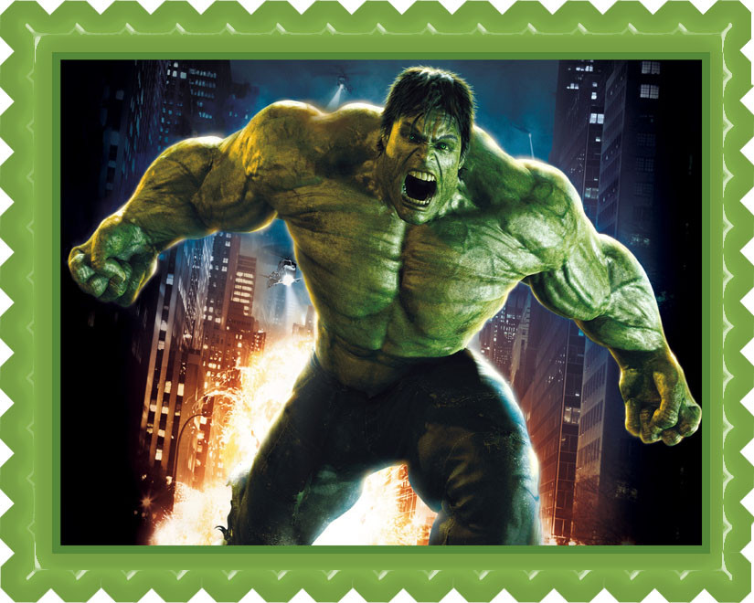 Hulk Edible Birthday Cake Topper