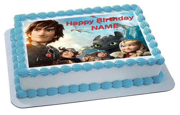 How To Train Your Dragon 2 Edible Birthday Cake Topper