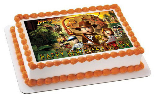 Lego Indiana Jones Edible Birthday Cake Topper