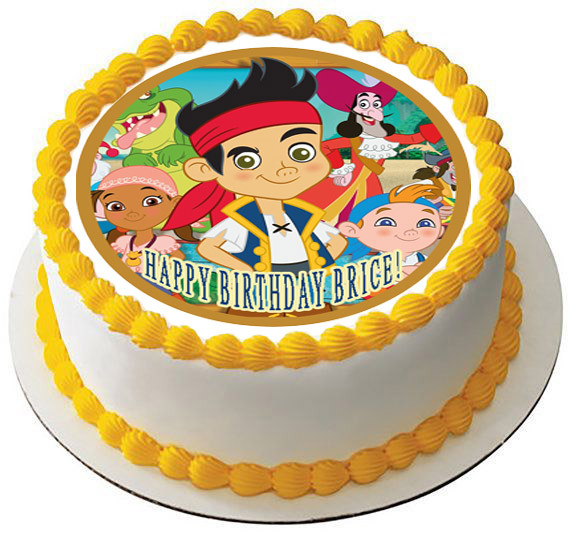 Jake And The Neverland Pirates Edible Birthday Cake Topper