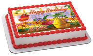 Larva Edible Birthday Cake Topper OR Cupcake Topper, Decor