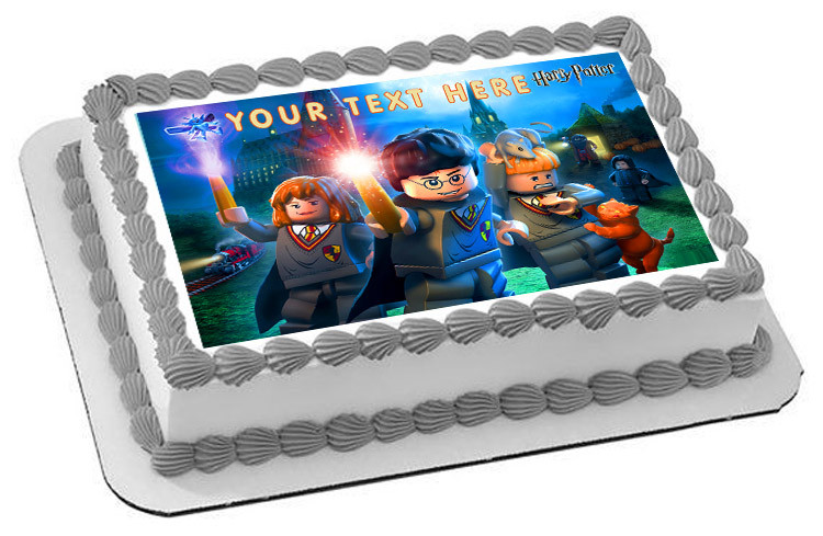 Lego Harry Potter Edible Birthday Cake Topper