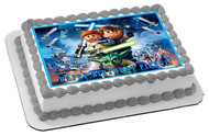 Lego Star Wars 1 Edible Birthday Cake Topper OR Cupcake Topper, Decor