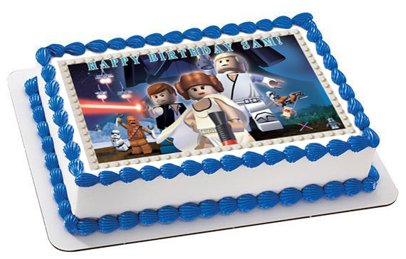 Lego Star Wars 7 Edible Birthday Cake Topper