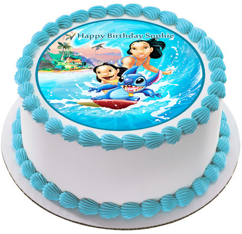 Lilo Stitch Edible Birthday Cake Topper