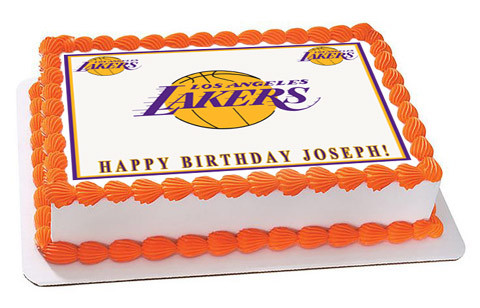 Los Angeles La Lakers Edible Birthday Cake Topper