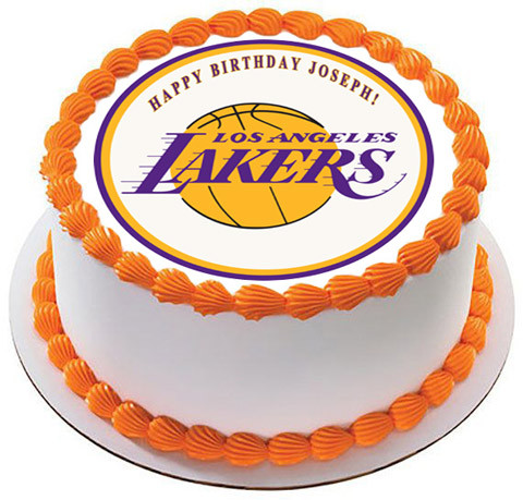 Los Angeles La Lakers Edible Birthday Cake Topper