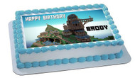MINECRAFT Characters 4 Edible Birthday Cake Topper OR Cupcake Topper, Decor