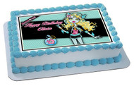Monster High Lagoona Blue Edible Birthday Cake Topper OR Cupcake Topper, Decor