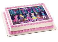 My Little Pony Equestia Girls Edible Birthday Cake Topper OR Cupcake Topper, Decor