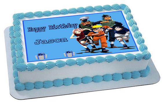 Naruto 2 Edible Birthday Cake Topper