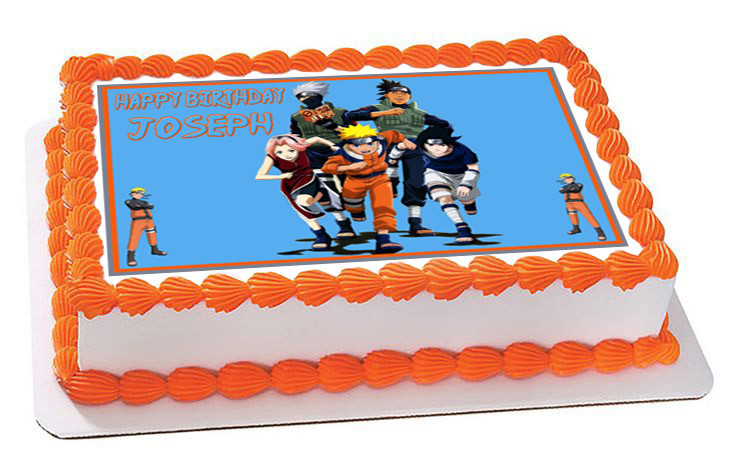 Naruto 4 Edible Birthday Cake Topper