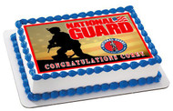 National Guard Edible Birthday Cake Topper OR Cupcake Topper, Decor