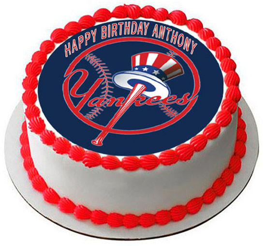 New York Yankees 1 Edible Birthday Cake Topper