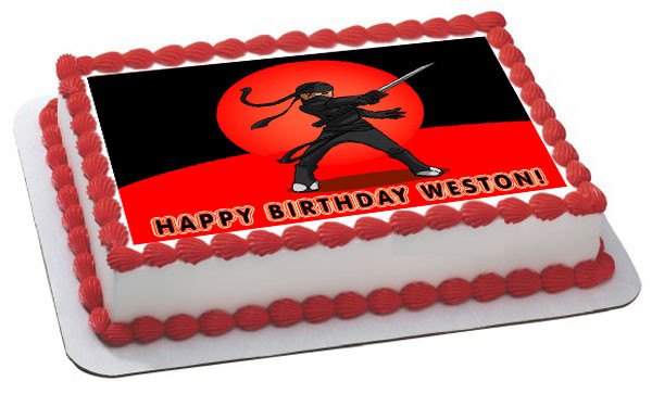 LIANGSS 10th Happy Birthday Cake Topper Kung FU Ninja Themed India | Ubuy