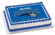 Orlando Magic Edible Birthday Cake Topper OR Cupcake Topper, Decor