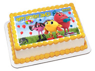 Pac Man Edible Birthday Cake Topper OR Cupcake Topper, Decor