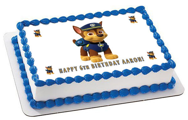 Paw Patrol 1 Edible Birthday Cake Topper