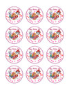 Edible Cupcake Toppers - 2" cupcake (12 pieces/sheet)