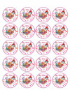 Edible Cupcake Toppers - 1.8" cupcake (20 pieces/sheet)