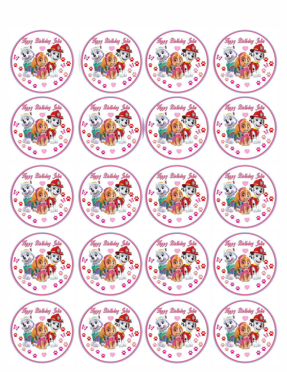 edible-paw-patrol-cake-and-cupcake-topper-edible-cake-image for Free Printable Paw Patrol Cupcake Toppers Edible Paw Patrol - Cake and Cupcake Topper - Edible Cake Image for Free Printable Paw Patrol Cupcake Toppers