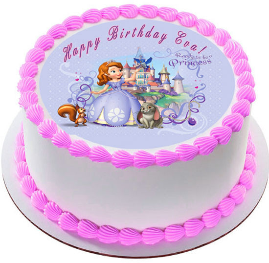 Sofia The First Edible Birthday Cake Topper