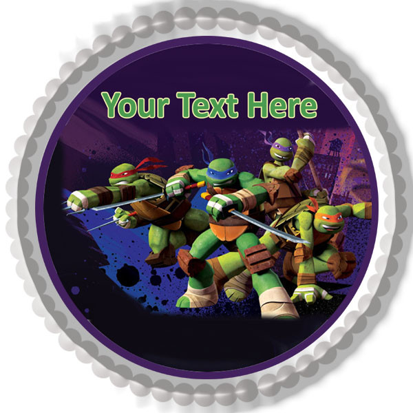 teenage-mutant-ninja-turtles-edible-birthday-cake-topper for Free Printable Ninja Turtle Cupcake Toppers Teenage Mutant Ninja Turtles Edible Birthday Cake Topper for Free Printable Ninja Turtle Cupcake Toppers
