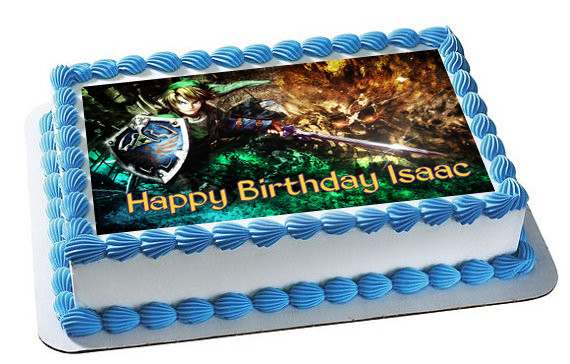 The Legend Of Zelda 2 Edible Birthday Cake Topper