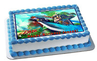 The Legend of Zelda 1 Edible Birthday Cake Topper OR Cupcake Topper, Decor