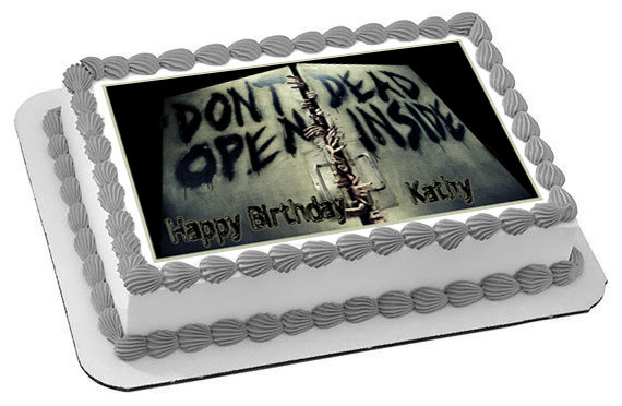 The Walking Dead 2 Edible Birthday Cake Topper