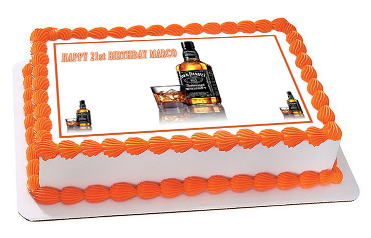 whiskey bottle edible birthday