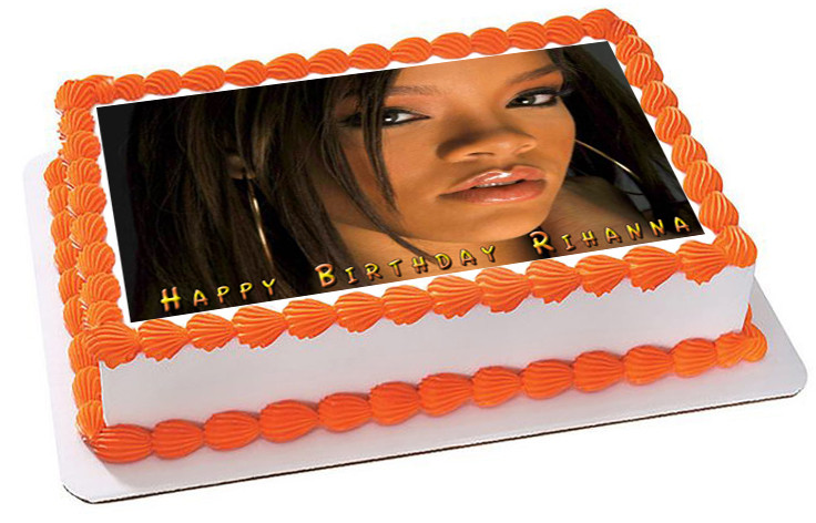 Rihanna 3 Edible Birthday Cake Topper