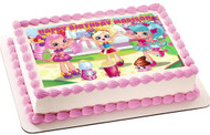 Cute Shopkins Shoppies Edible Birthday Cake Topper OR Cupcake Topper, Decor