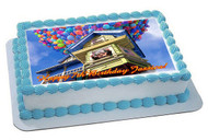 Up Edible Birthday Cake Topper OR Cupcake Topper, Decor