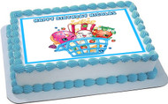 SHOPKINS 3 Edible Birthday Cake Topper OR Cupcake Topper, Decor
