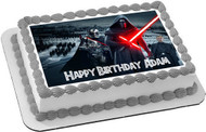 Star Wars 7 Force Awakens Edible Birthday Cake Topper OR Cupcake Topper, Decor