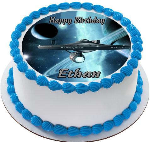 Star Trek Edible Birthday Cake Topper