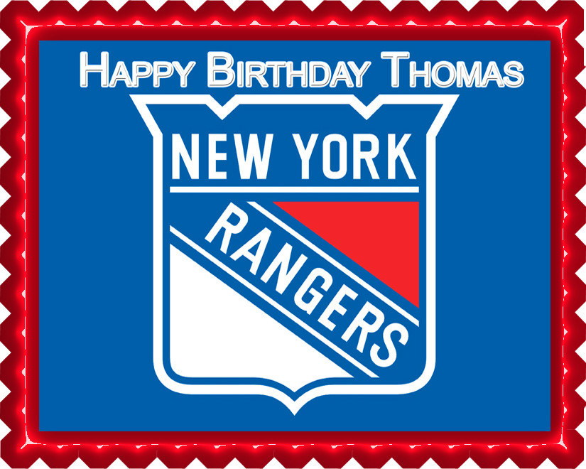 New York Rangers Birthday Cake