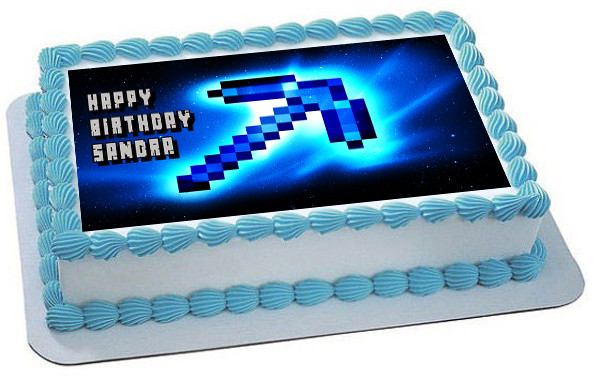 MINECRAFT Characters 10 Edible Birthday Cake Topper