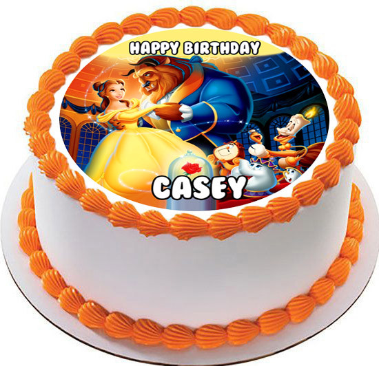 Beauty And The Beast Belle Edible Birthday Cake Topper