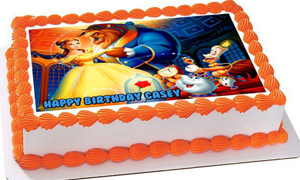 Beauty And The Beast Belle Edible Birthday Cake Topper
