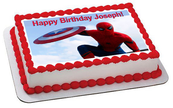 Captain America 3 Civil War Edible Birthday Cake Topper