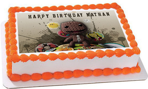 Little Big Planet Edible Birthday Cake Topper