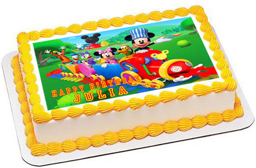 Mickey Mouse Clubhouse Train Edible Birthday Cake Topper